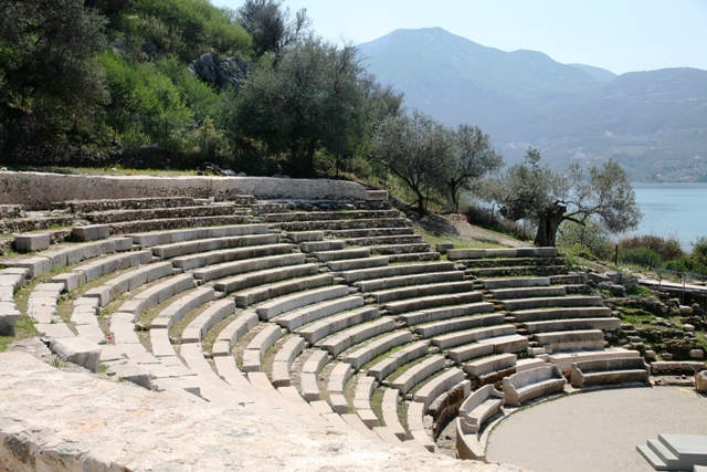 Archaic Epidavros - Original 2,000 seat theatre overlooking the sea
